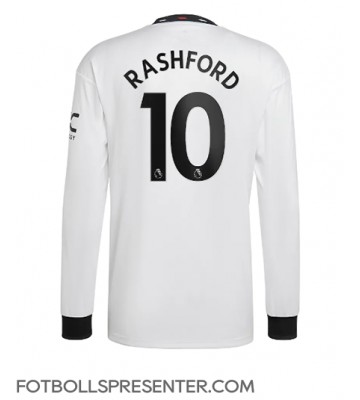 Manchester United Marcus Rashford #10 Borta Matchtröja 2022-23 Långärmad